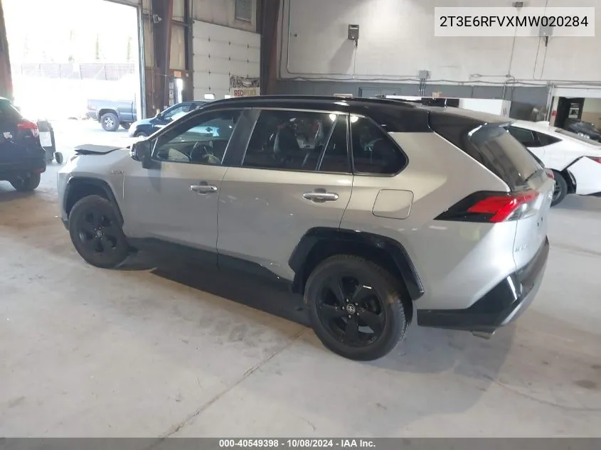 2021 Toyota Rav4 Hybrid Xse VIN: 2T3E6RFVXMW020284 Lot: 40549398