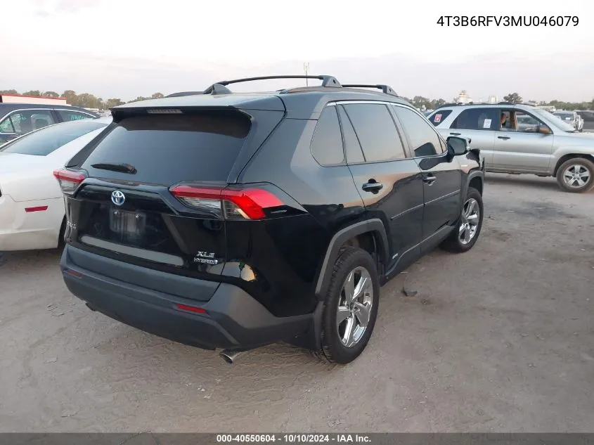 2021 Toyota Rav4 Hybrid Xle Premium VIN: 4T3B6RFV3MU046079 Lot: 40550604