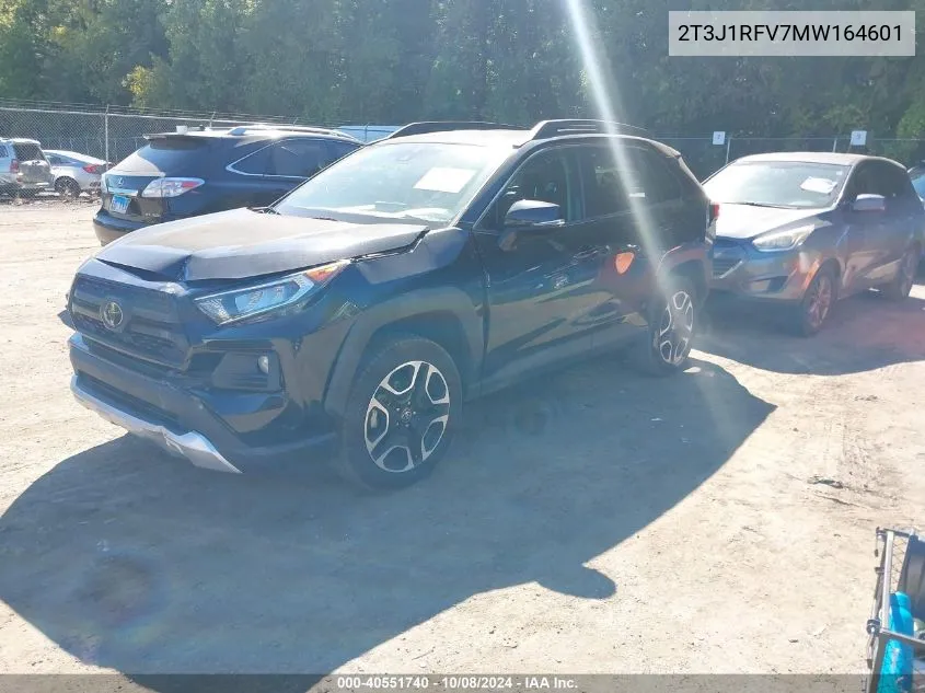 2021 Toyota Rav4 Adventure VIN: 2T3J1RFV7MW164601 Lot: 40551740