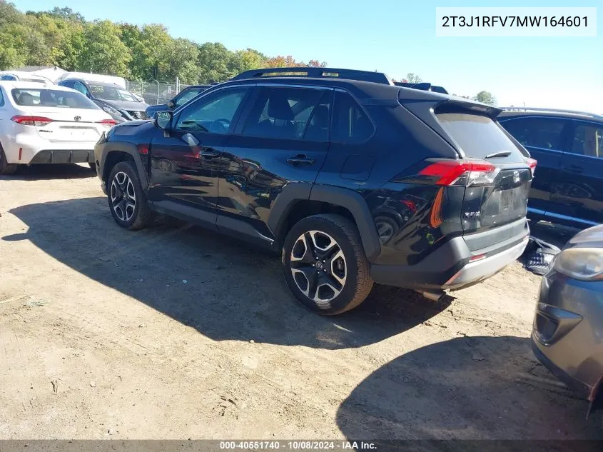 2021 Toyota Rav4 Adventure VIN: 2T3J1RFV7MW164601 Lot: 40551740