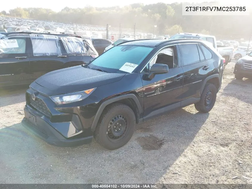 2021 Toyota Rav4 Le VIN: 2T3F1RFV7MC253785 Lot: 40554102