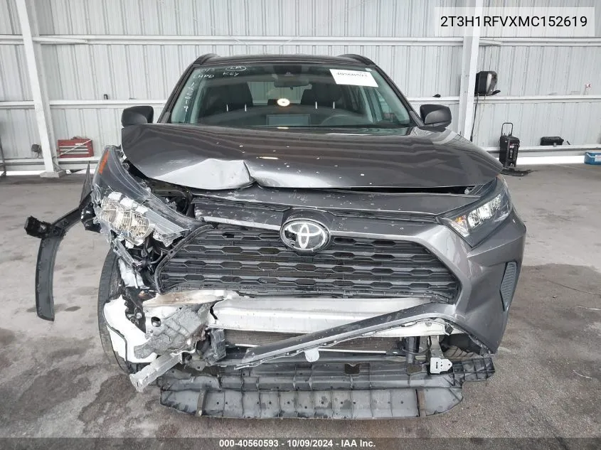 2021 Toyota Rav4 Le VIN: 2T3H1RFVXMC152619 Lot: 40560593