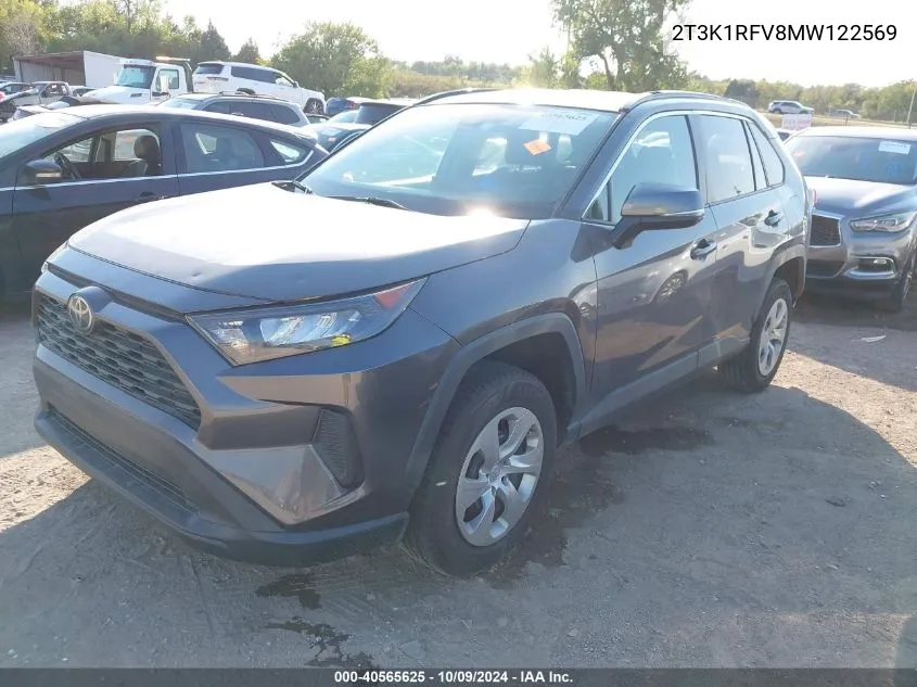 2021 Toyota Rav4 Le VIN: 2T3K1RFV8MW122569 Lot: 40565625