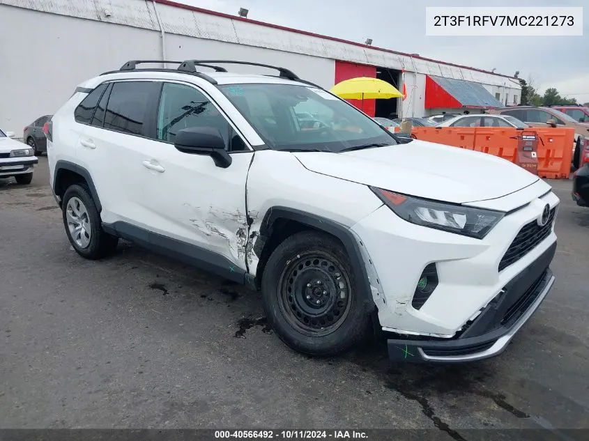 2T3F1RFV7MC221273 2021 Toyota Rav4 Le