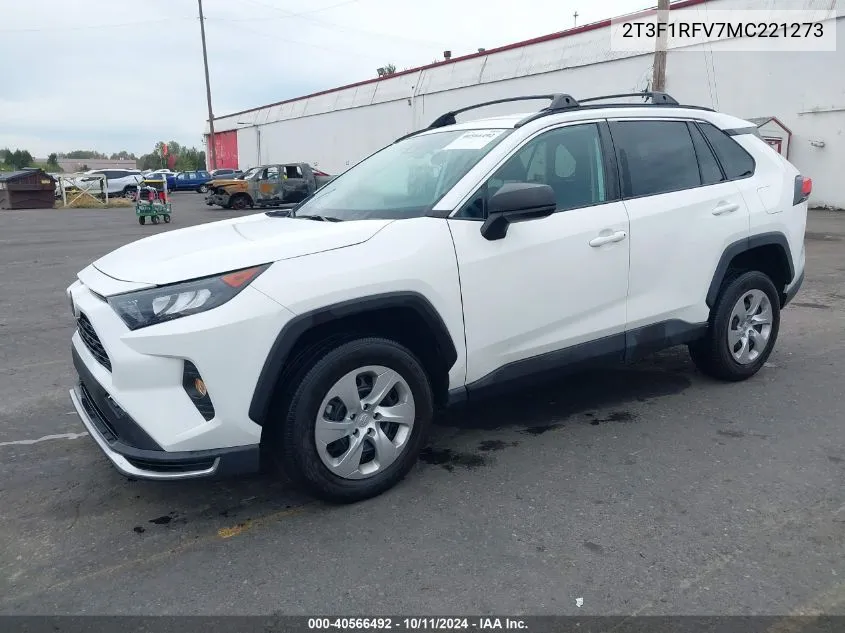 2021 Toyota Rav4 Le VIN: 2T3F1RFV7MC221273 Lot: 40566492