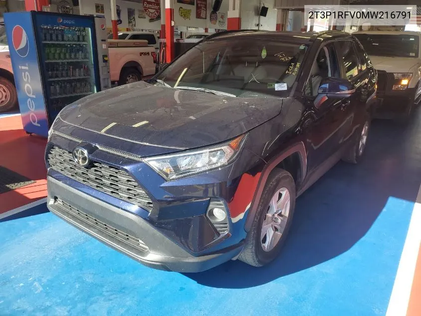 2021 Toyota Rav4 Xle/Xle Premium VIN: 2T3P1RFV0MW216791 Lot: 40566781