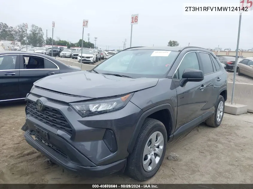 2021 Toyota Rav4 Le VIN: 2T3H1RFV1MW124142 Lot: 40570641