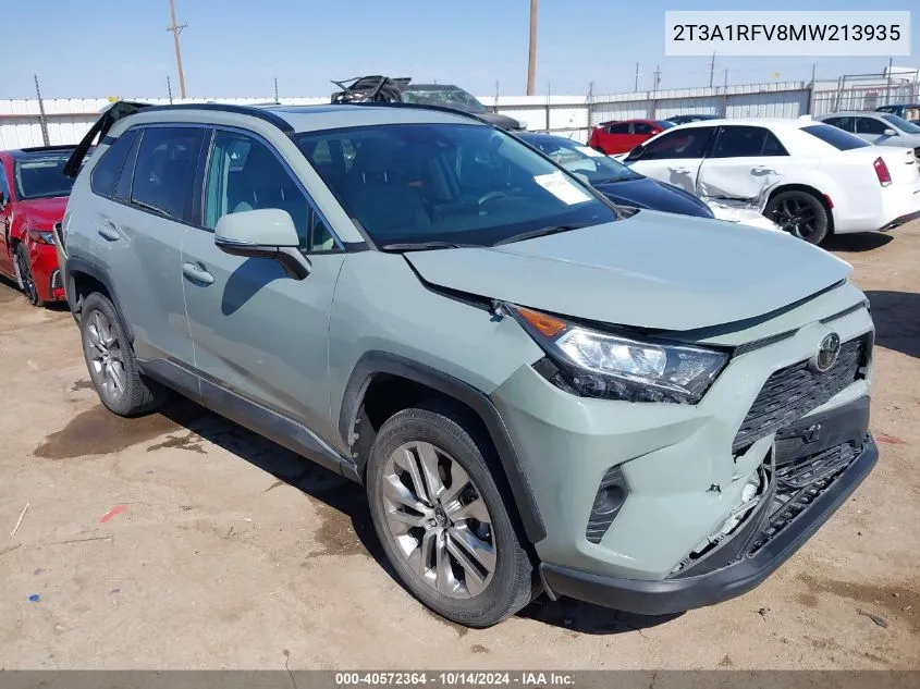 2021 Toyota Rav4 Xle Premium VIN: 2T3A1RFV8MW213935 Lot: 40572364