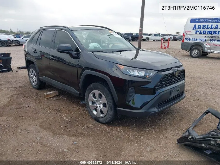 2021 Toyota Rav4 Le VIN: 2T3H1RFV2MC116746 Lot: 40582872