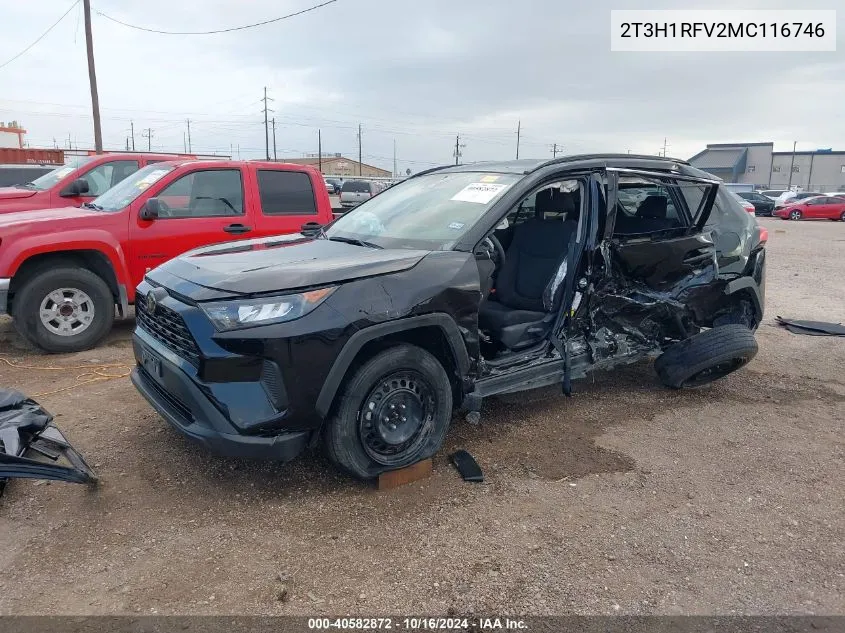 2021 Toyota Rav4 Le VIN: 2T3H1RFV2MC116746 Lot: 40582872