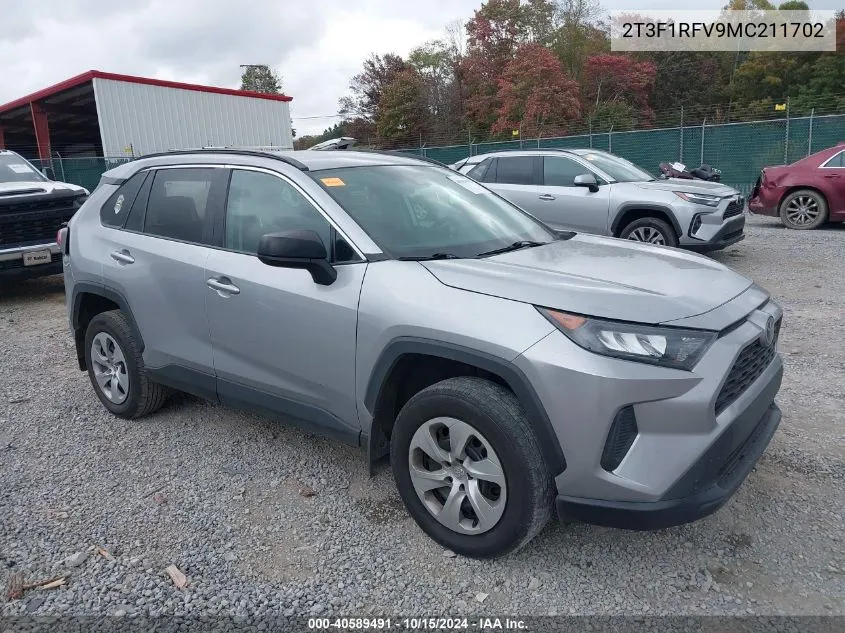 2021 Toyota Rav4 Le VIN: 2T3F1RFV9MC211702 Lot: 40589491