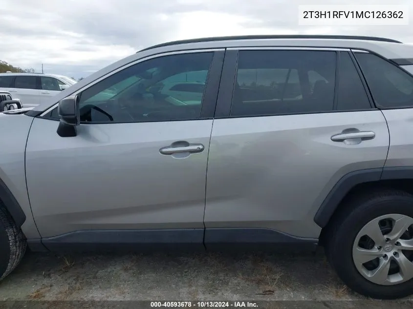 2021 Toyota Rav4 Le VIN: 2T3H1RFV1MC126362 Lot: 40593678