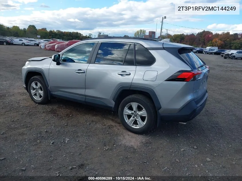 2021 Toyota Rav4 Xle VIN: 2T3P1RFV2MC144249 Lot: 40596289