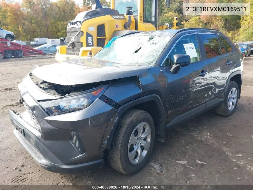 2021 Toyota Rav4 Le VIN: 2T3F1RFVXMC169511 Lot: 40599026