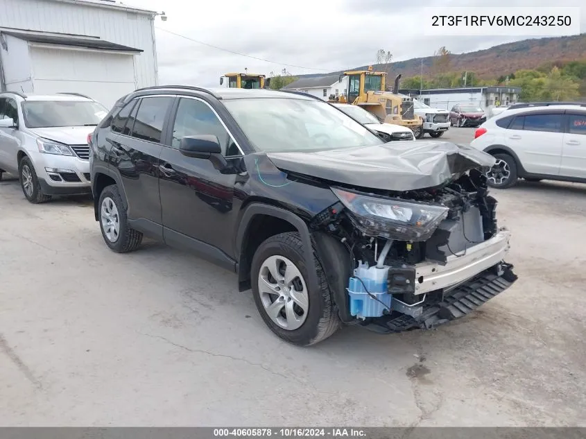 2021 Toyota Rav4 Le VIN: 2T3F1RFV6MC243250 Lot: 40605878