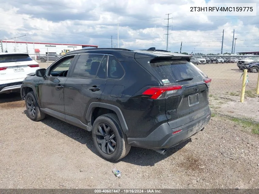 2021 Toyota Rav4 Le VIN: 2T3H1RFV4MC159775 Lot: 40607447