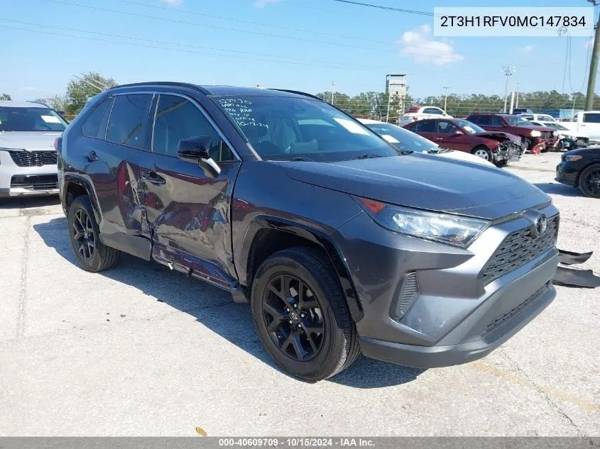 2021 Toyota Rav4 Le VIN: 2T3H1RFV0MC147834 Lot: 40609709