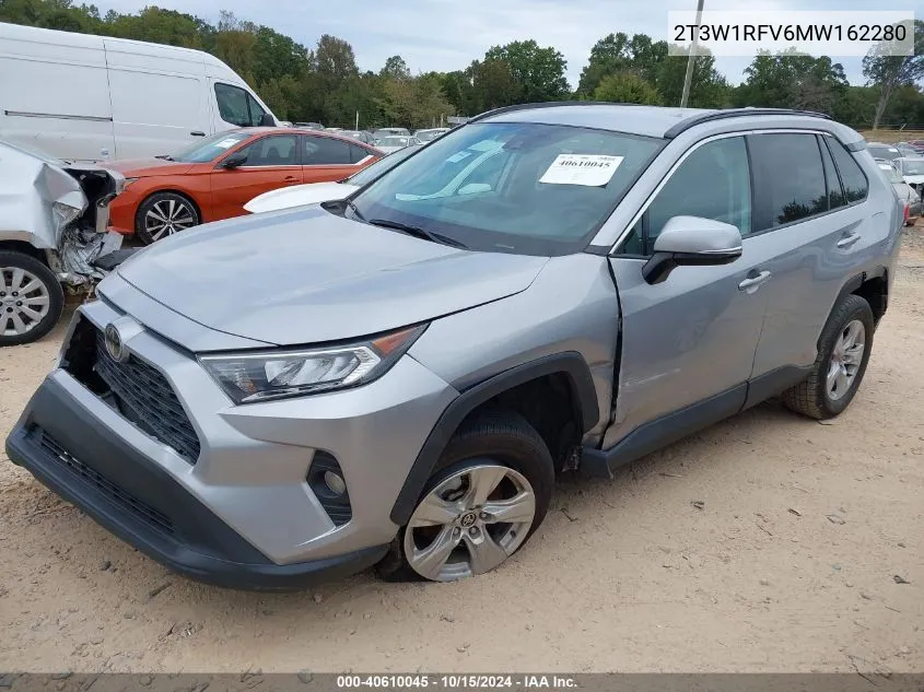 2021 Toyota Rav4 Xle VIN: 2T3W1RFV6MW162280 Lot: 40610045