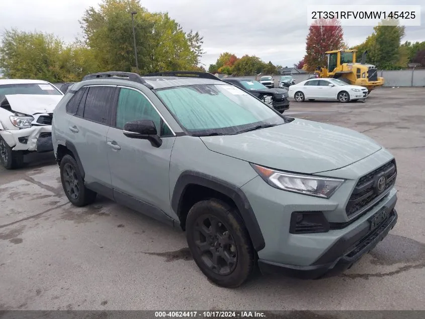 2021 Toyota Rav4 Trd Off-Road VIN: 2T3S1RFV0MW145425 Lot: 40624417