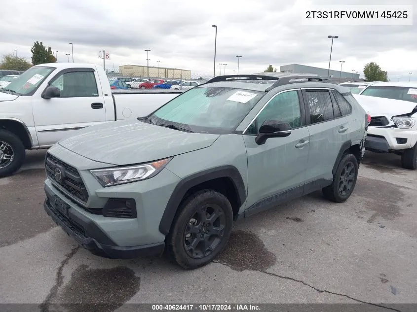 2021 Toyota Rav4 Trd Off-Road VIN: 2T3S1RFV0MW145425 Lot: 40624417