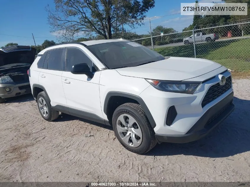 2021 Toyota Rav4 Le VIN: 2T3H1RFV6MW108762 Lot: 40627003