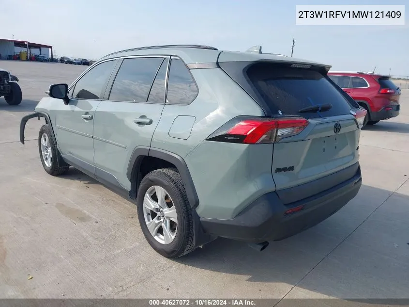 2021 Toyota Rav4 Xle VIN: 2T3W1RFV1MW121409 Lot: 40627072