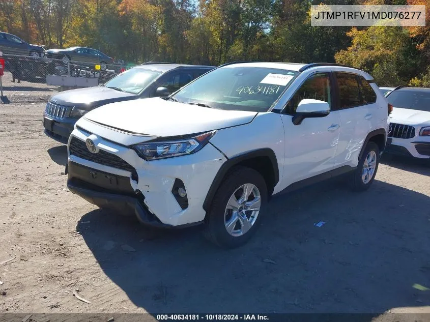 2021 Toyota Rav4 Xle VIN: JTMP1RFV1MD076277 Lot: 40634181