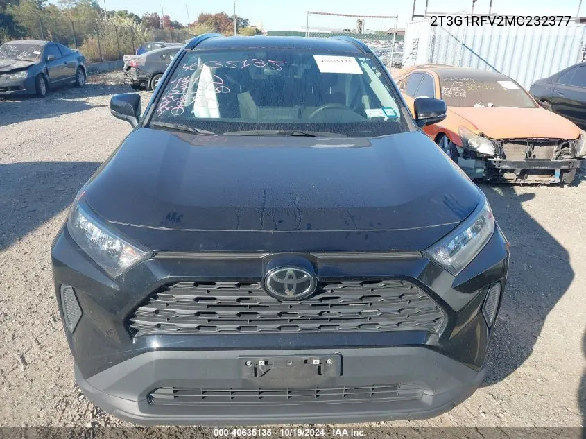 2021 Toyota Rav4 Le VIN: 2T3G1RFV2MC232377 Lot: 40635135