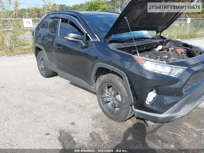 2021 Toyota Rav4 Xle/Xle Premium VIN: 2T3W1RFV8MW116675 Lot: 40649832