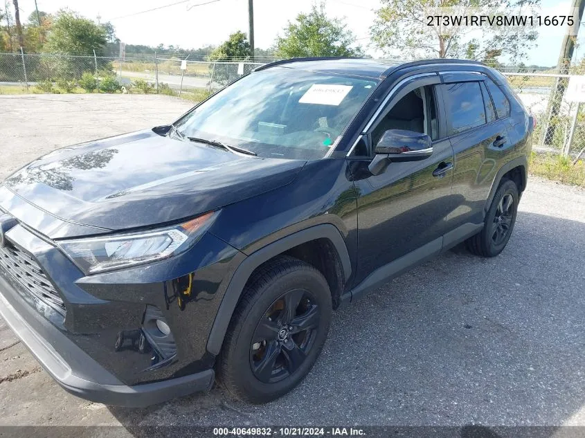 2021 Toyota Rav4 Xle/Xle Premium VIN: 2T3W1RFV8MW116675 Lot: 40649832