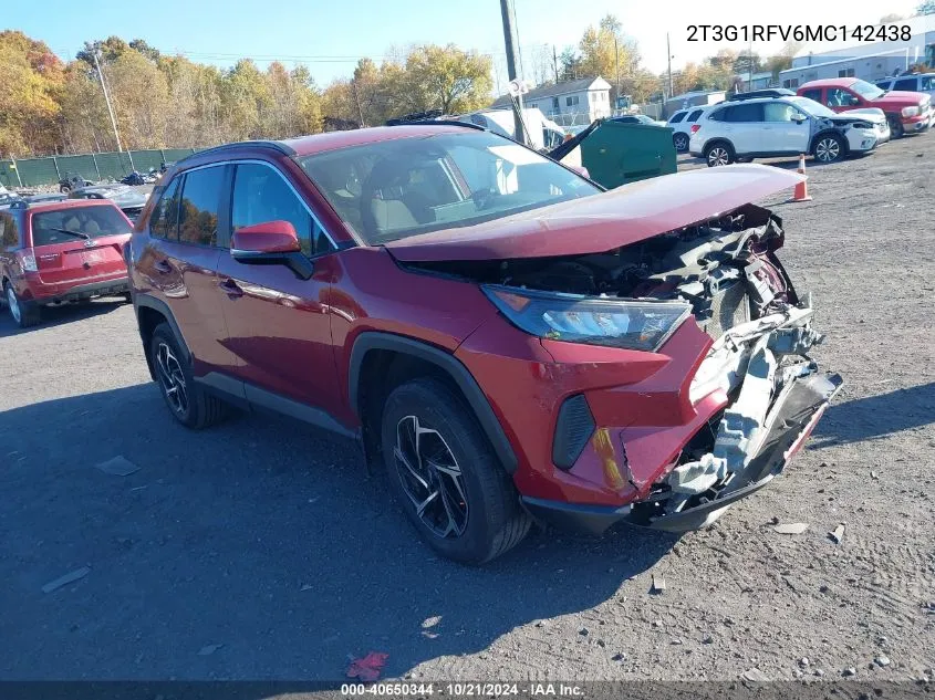 2021 Toyota Rav4 Le VIN: 2T3G1RFV6MC142438 Lot: 40650344