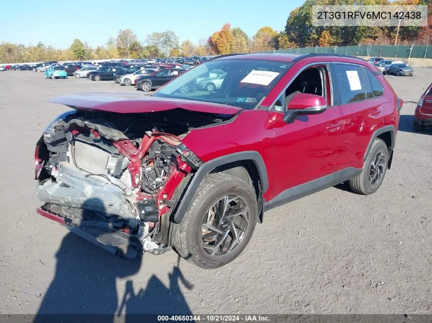 2021 Toyota Rav4 Le VIN: 2T3G1RFV6MC142438 Lot: 40650344