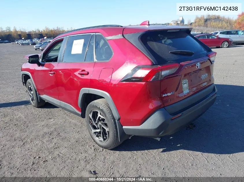 2021 Toyota Rav4 Le VIN: 2T3G1RFV6MC142438 Lot: 40650344