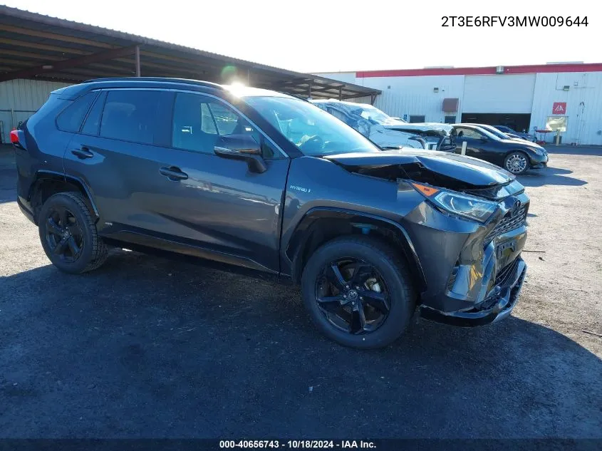 2021 Toyota Rav4 Hybrid Xse VIN: 2T3E6RFV3MW009644 Lot: 40656743