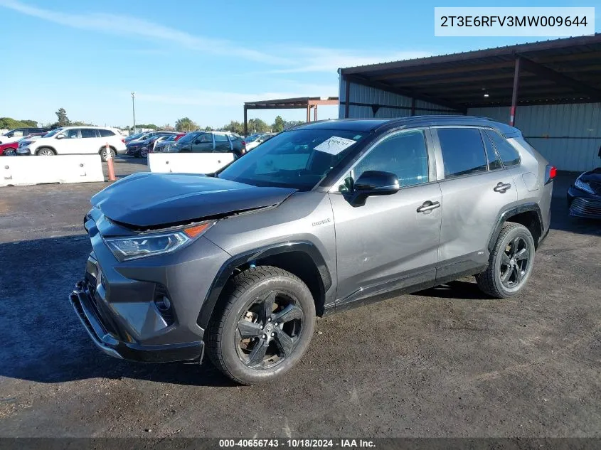 2021 Toyota Rav4 Hybrid Xse VIN: 2T3E6RFV3MW009644 Lot: 40656743