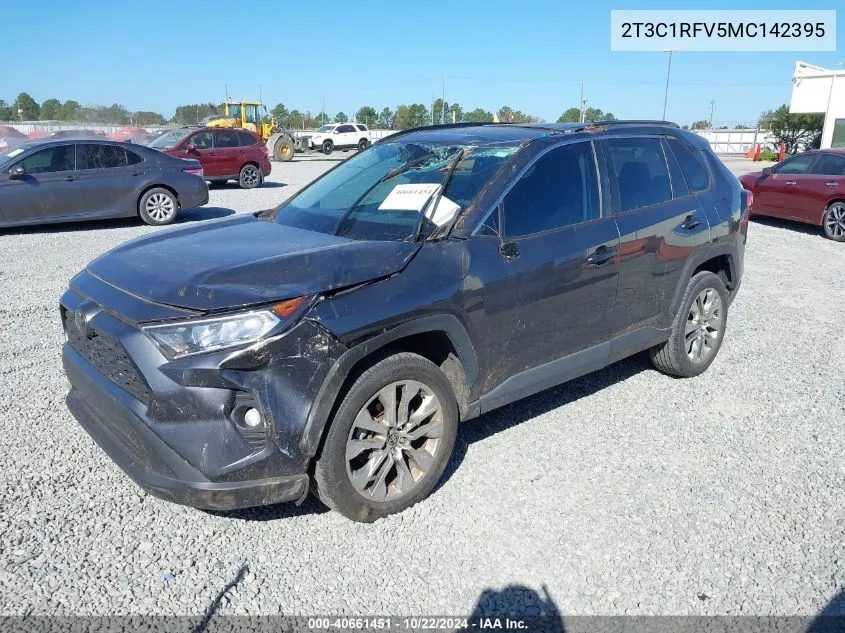 2021 Toyota Rav4 Xle Premium VIN: 2T3C1RFV5MC142395 Lot: 40661451