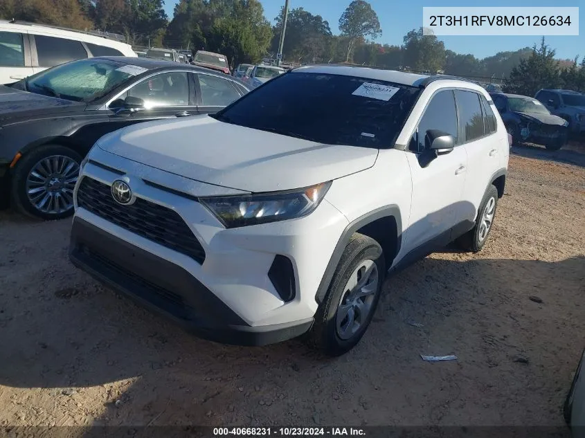 2021 Toyota Rav4 Le VIN: 2T3H1RFV8MC126634 Lot: 40668231