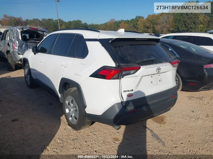 2021 Toyota Rav4 Le VIN: 2T3H1RFV8MC126634 Lot: 40668231