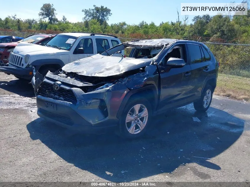 2021 Toyota Rav4 Xle VIN: 2T3W1RFV0MW126066 Lot: 40674821