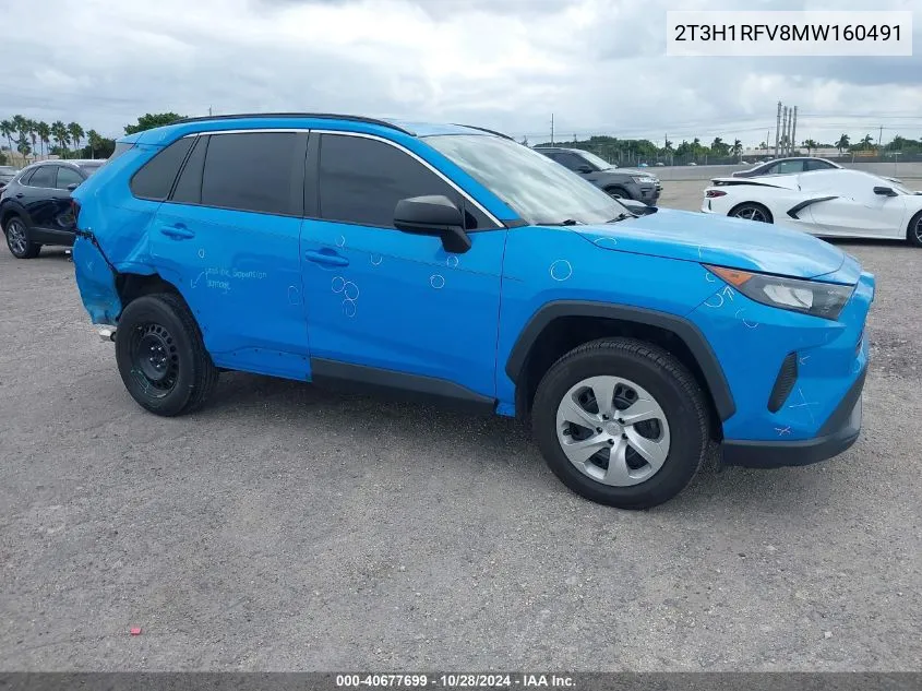 2021 Toyota Rav4 Le VIN: 2T3H1RFV8MW160491 Lot: 40677699