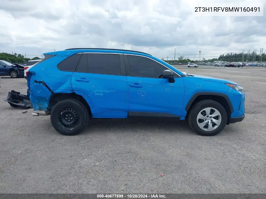 2021 Toyota Rav4 Le VIN: 2T3H1RFV8MW160491 Lot: 40677699