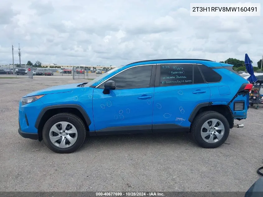 2T3H1RFV8MW160491 2021 Toyota Rav4 Le