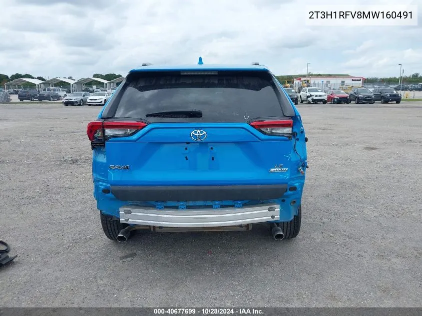 2021 Toyota Rav4 Le VIN: 2T3H1RFV8MW160491 Lot: 40677699