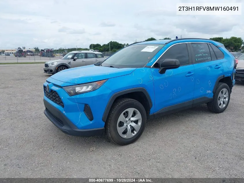 2T3H1RFV8MW160491 2021 Toyota Rav4 Le