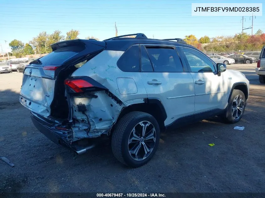 2021 Toyota Rav4 Prime Xse VIN: JTMFB3FV9MD028385 Lot: 40679457