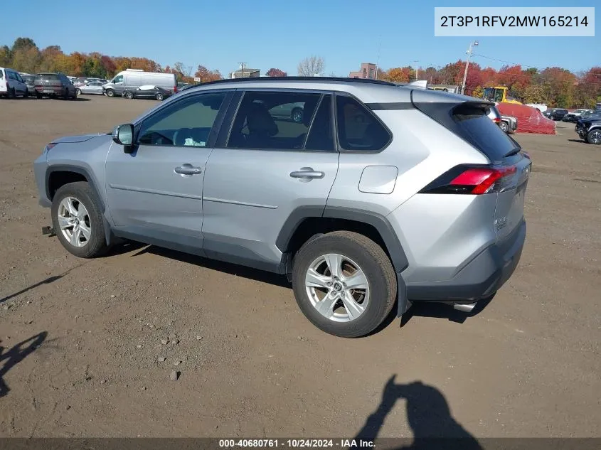 2021 Toyota Rav4 Xle VIN: 2T3P1RFV2MW165214 Lot: 40680761