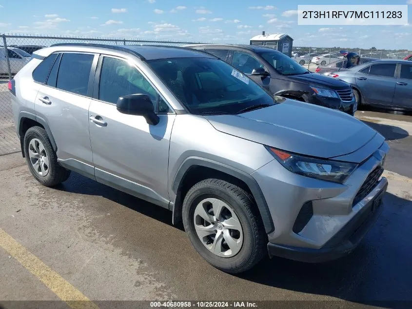 2021 Toyota Rav4 Le VIN: 2T3H1RFV7MC111283 Lot: 40680958