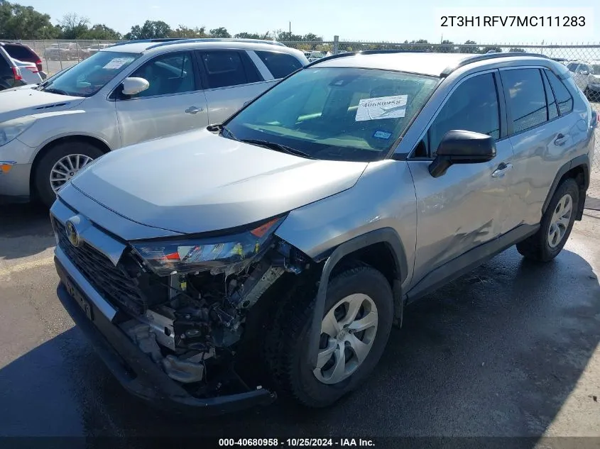 2021 Toyota Rav4 Le VIN: 2T3H1RFV7MC111283 Lot: 40680958