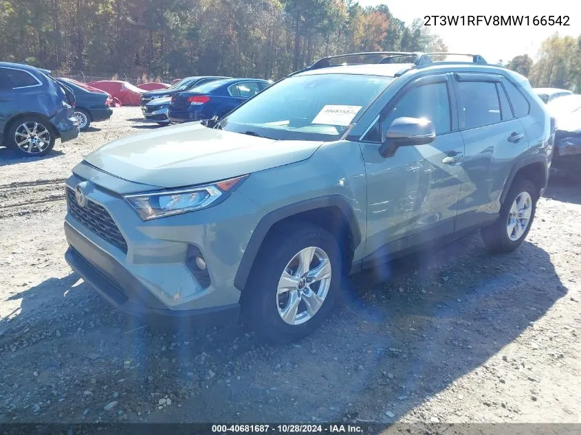 2021 Toyota Rav4 Xle VIN: 2T3W1RFV8MW166542 Lot: 40681687