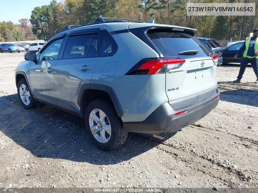 2021 Toyota Rav4 Xle VIN: 2T3W1RFV8MW166542 Lot: 40681687